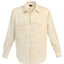 Men’s Solid Long Sleeve Western Shirt with Pearl Snap-on Buttons