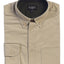MEN'S TWILL SHIRT W/ CONTRAST COLLAR