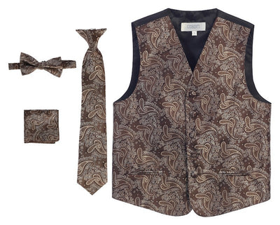 VSK-86P Paisley BOYS FORMAL VEST IN 11 COLOES SIZE 2-7