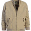 Men's 100% Cotton Sportwear Full Zipper Twill Bomber Jacket