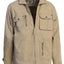 Men's 100% Cotton Casual Outerwear Twill Multi Pocket Cargo Shirt Jacket