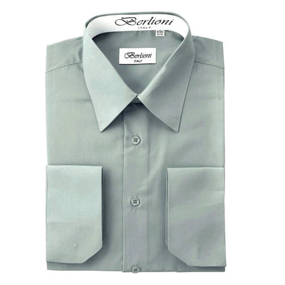 MEN'S SOLID FRENCH CONVERTIBLE SHIRT