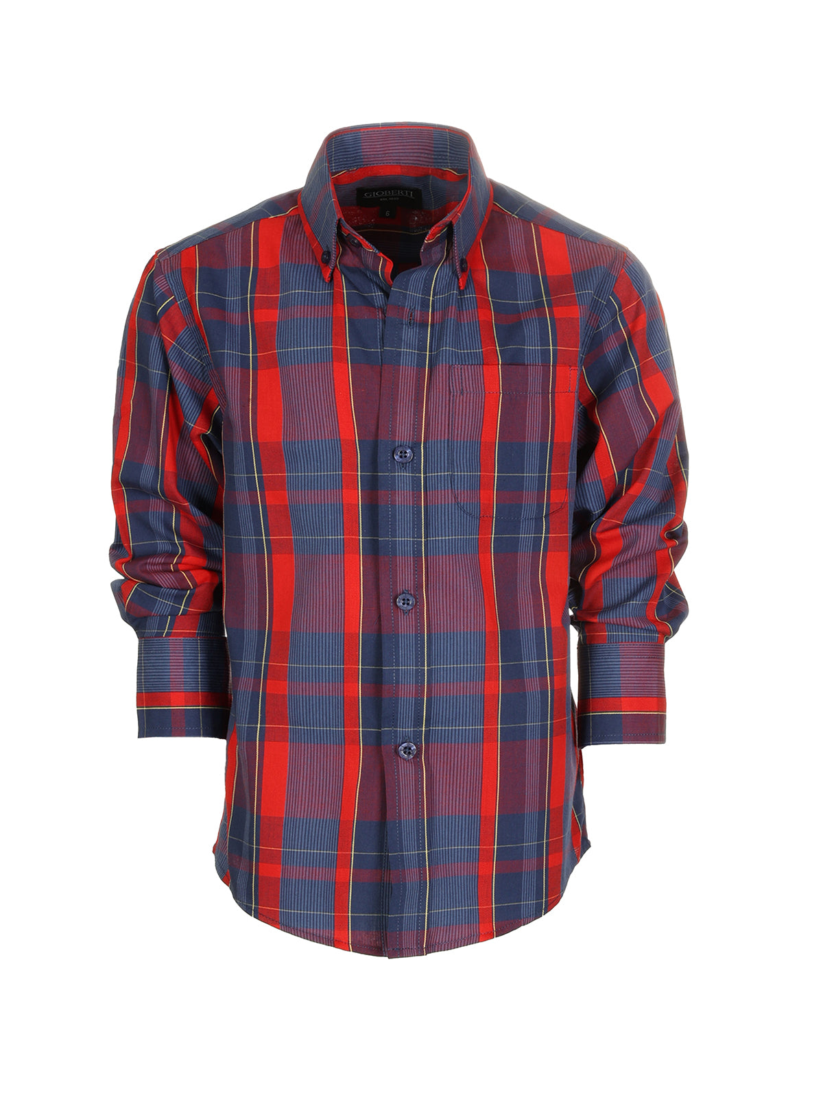 Boy's Long Sleeve Plaid Flannel shirt