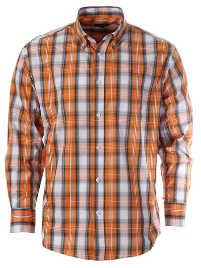LS-92 Men's Plaid Button Down Shirt Part-A