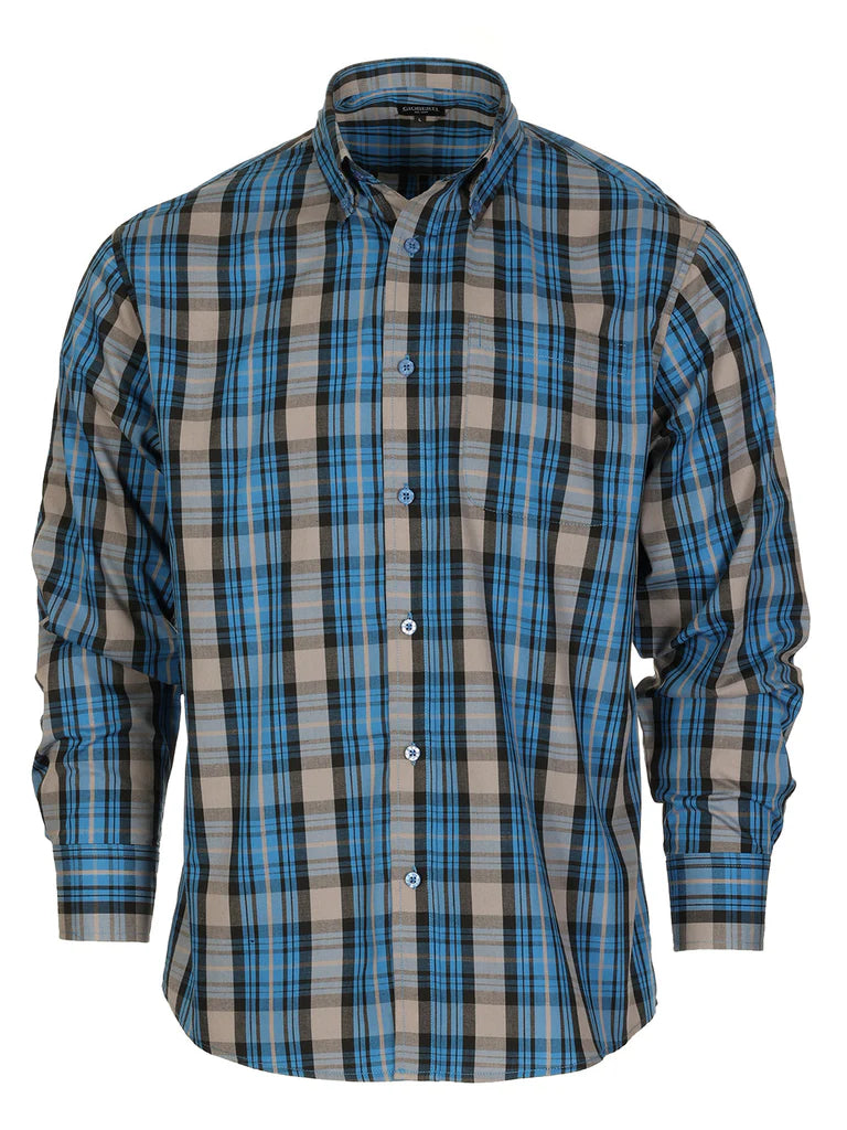 LS-92 Men's Plaid Button Down Shirt Part-A