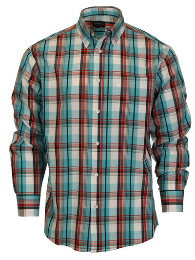 LS-92 Men's Plaid Button Down Shirt Part-B