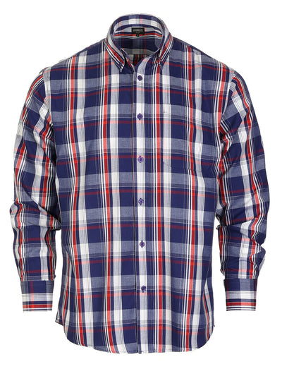 LS-92 Men's Plaid Button Down Shirt Part-B