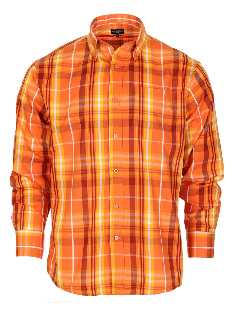 LS-92 Men's Plaid Button Down Shirt Part-B