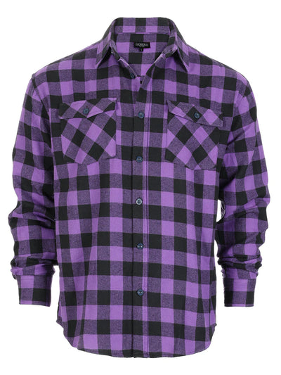 LS-92F Men's Plaid Flannel Shirt
