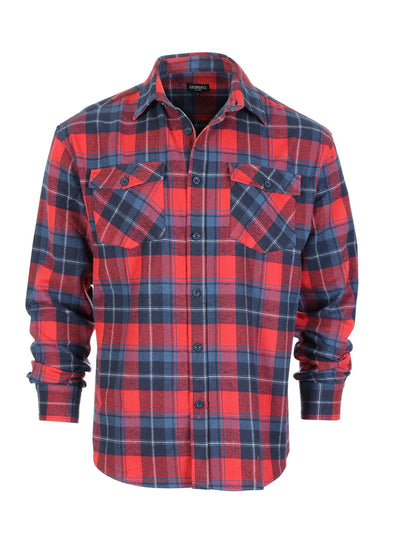 LS-92F Men's Plaid Flannel Shirt