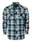 LS-92FS Men's Flannel Plaid Shirt w/ Snaps Part-A