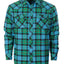 LS-92FS Men's Flannel Plaid Shirt w/ Snaps Part-A