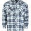 LS-92FS Men's Flannel Plaid Shirt w/ Snaps Part-A