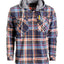LS-92H Men's Removable Hoodie Flannel Shirt