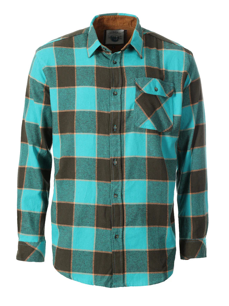LS-94FC Men's Flannel w/ Corduroy Contrast Part-A