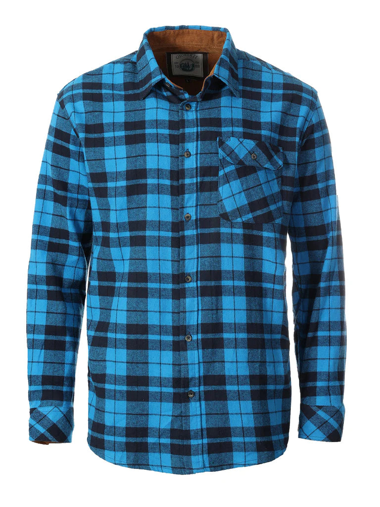 LS-94FC Men's Flannel w/ Corduroy Contrast Part-A