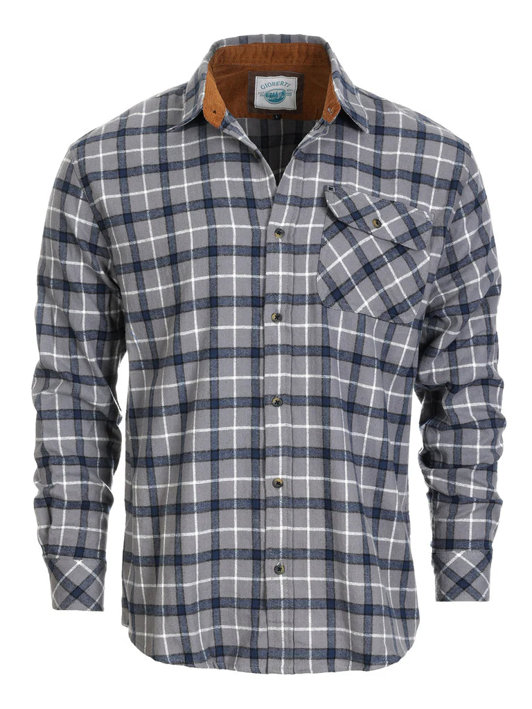 LS-94FC Men's Flannel w/ Corduroy Contrast Part-A