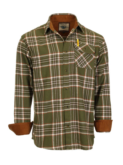 LS-94FC Men's Flannel w/ Corduroy Contrast Part-B