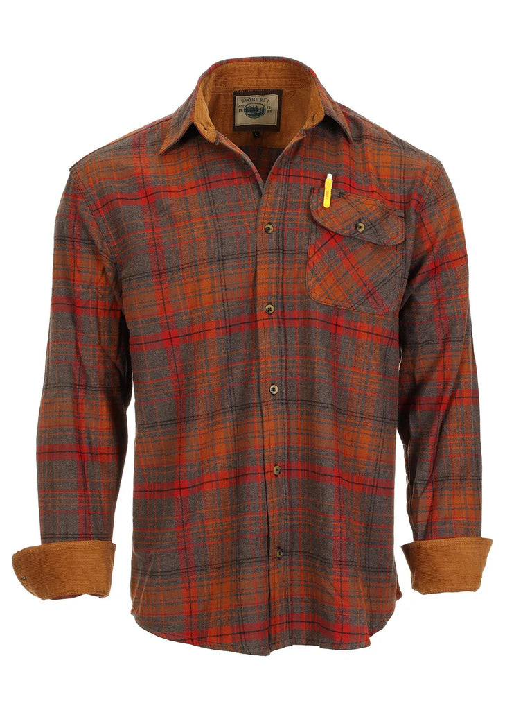 LS-94FC Men's Flannel w/ Corduroy Contrast Part-B