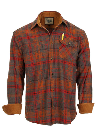 LS-94FC Men's Flannel w/ Corduroy Contrast Part-B