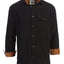 LS-94FC Men's Solid Flannel w/ Corduroy Contrast