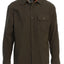 LS-94FC Men's Solid Flannel w/ Corduroy Contrast