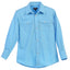 Boy's Casual Western Solid Long Sleeve Shirt with Pearl Snaps