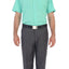 Men's Short Sleeve Solid Dress Shirt