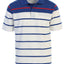 MEN'S STRIPED SHORT SLEEVE POLO WITH CHEST POCKET