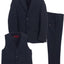 BSV-81 TODDLER'S, KID'S AND BOY'S 3PC SUIT SET BLACK-GRAY-CHARCOAL-NAVY-R BLUE-GREEN