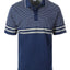 MEN'S STRIPPED SHORT SLEEVE POLO WITH CHEST POCKET