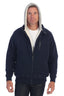 Men's Heavyweight Sherpa Lined Fleece Hoodie Jacket