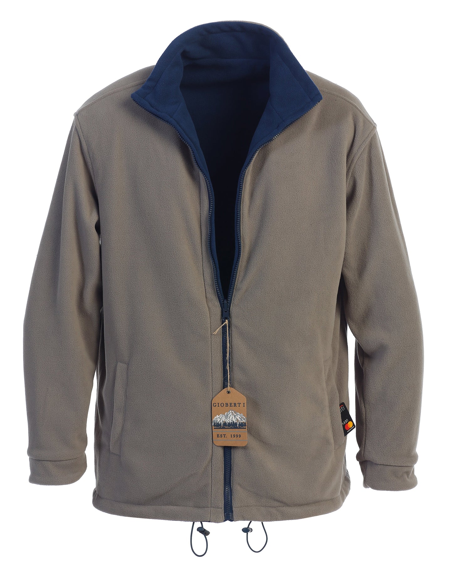 Men's Zip Up Reversible Polar Fleece Heavy Jacket