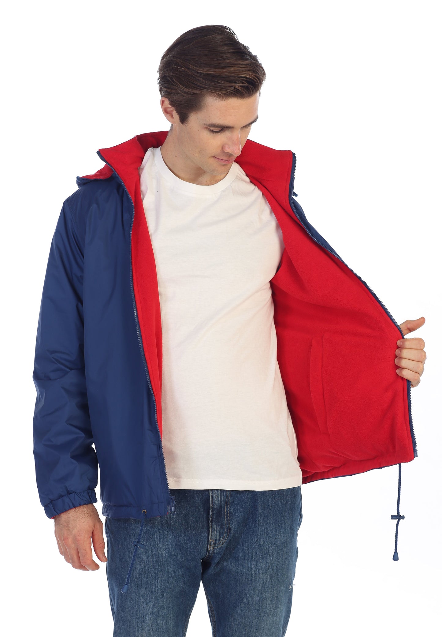 Men's Reversible Jacket with Polar Fleece Lining