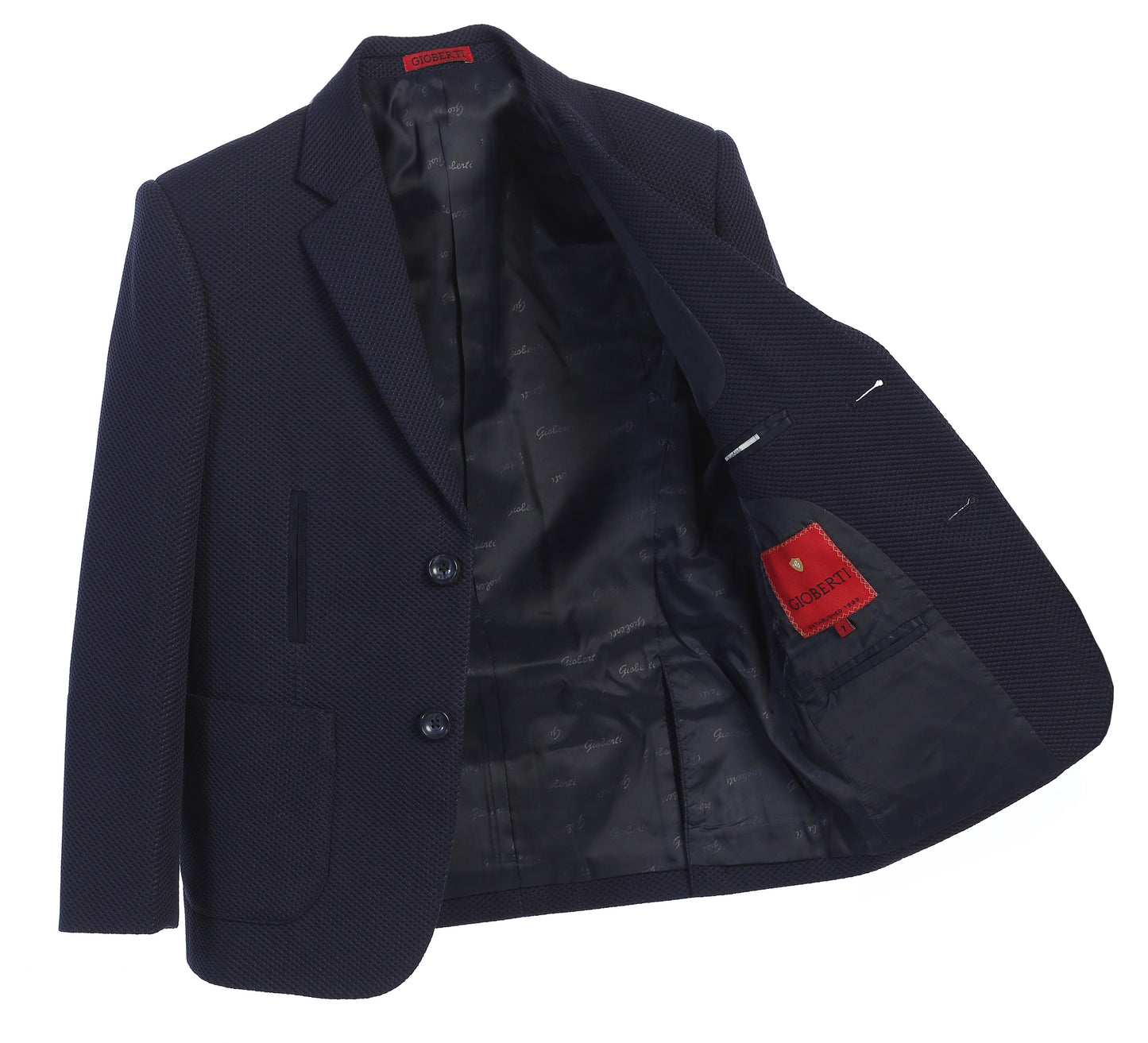 BLZ-8R NAVY BOY'S FORMAL BLAZER JACKET SIZE 2-20 NAVY