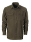 Men's Long Sleeve Plaid Flannel Shirt with pocket-B