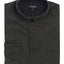 MEN'S TWILL SHIRT W/ CONTRAST COLLAR