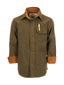 LS-84FC- BOY'S SINGLE POCKET FLANNEL SHIRT WITH CORDUROY CONTRAST
