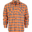 Men's Long Sleeve Plaid Flannel Shirt with pocket