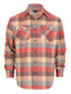 Men's Long Sleeve Plaid Flannel Shirt with pocket