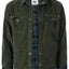 MEN'S CORDUROY LONG SLEEVE BUTTON DOWN SHIRT JACKET WITH FLANNEL LINING