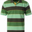 MEN'S STRIPPED SHORT SLEEVE POLO WITH CHEST POCKET