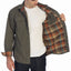 Men's 100% Cotton Brushed and Soft Twill Shirt Jacket with Flannel Lining