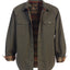 Men's 100% Cotton Brushed and Soft Twill Shirt Jacket with Flannel Lining