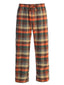 PJ-92 Men's Yarn Dye Brushed Flannel Pajama Pants, Elastic Waist