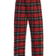 PJ-92 Men's Yarn Dye Brushed Flannel Pajama Pants, Elastic Waist