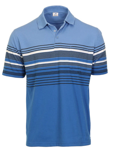 PS-931 Men's Striped Polo Shirt Part-B