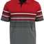 Mens Striped Polo Shirt With Pocket - Yarn Dye