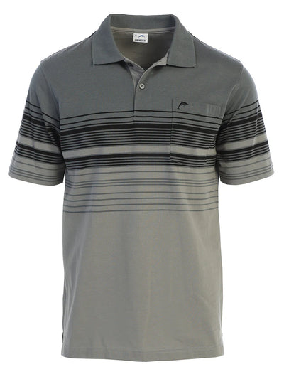 PS-931 Men's Striped Polo Shirt Part-B