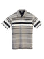 PS-932 Men's Striped Polo Shirt w/ Pocket